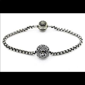 S925 OM bead karma charm bracelet for Men